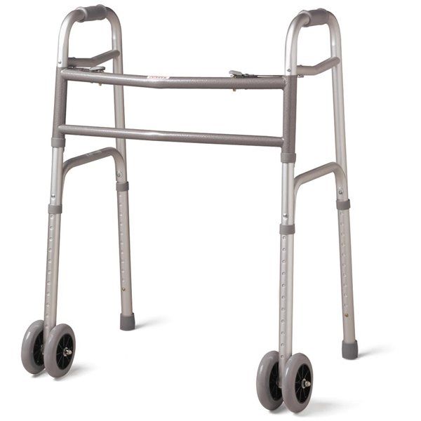 Medline Canada Corporation _ Medline Silver Fold-Up_easy Storage Bariatric Walker _ Rona